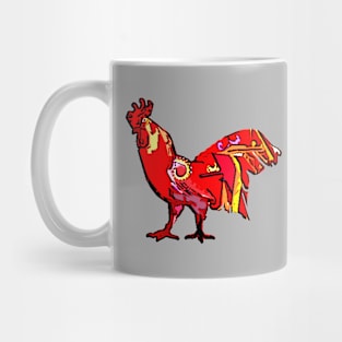 Colorful Rooster Mug